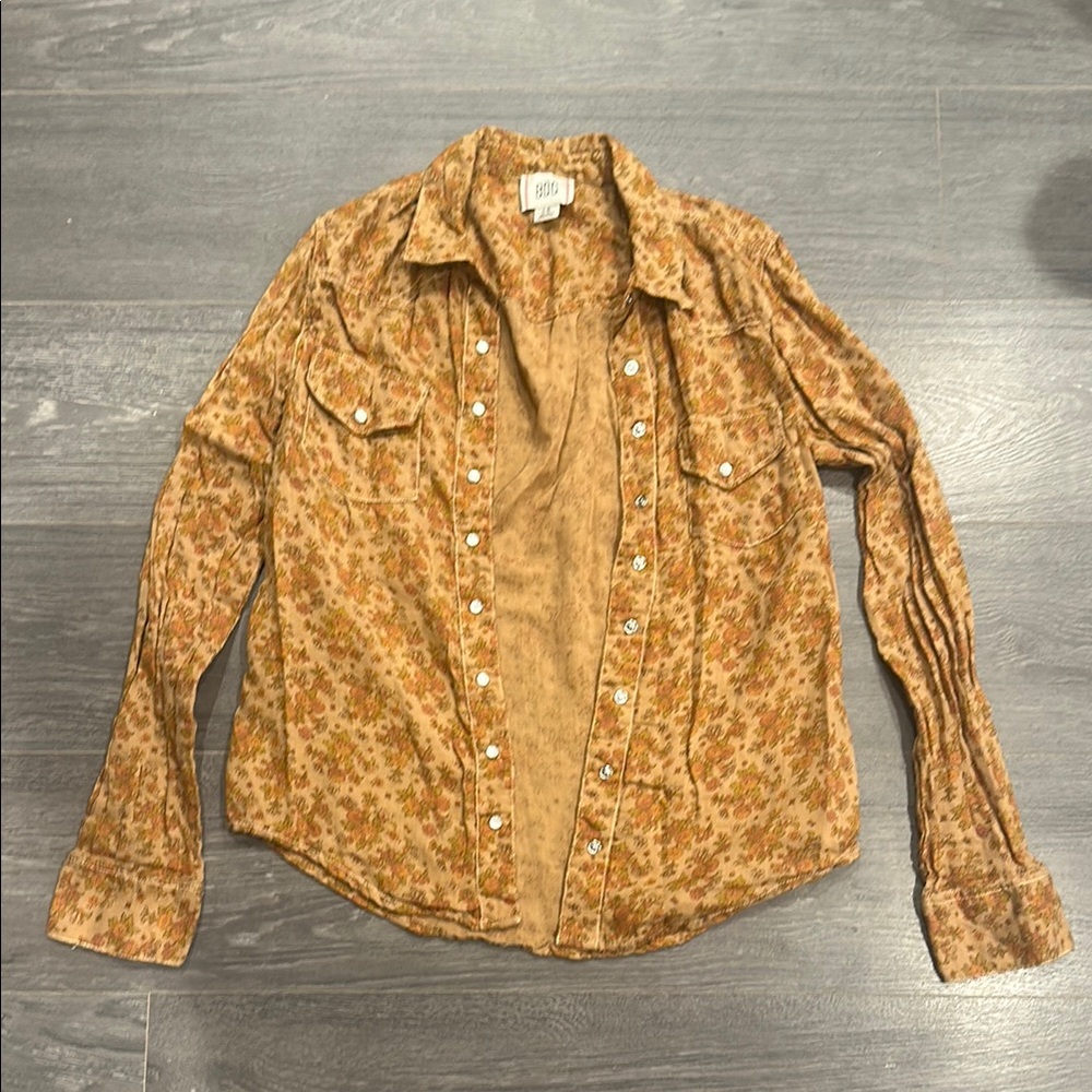 Urban Outfitters Floral Gauze Shirt